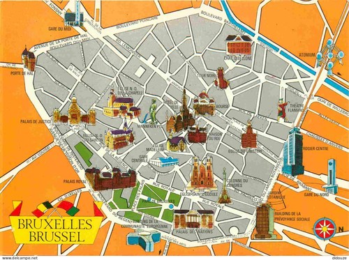 Carte postale belgique - -,