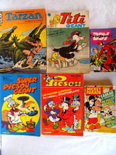 Lot BD de1977à1985 Tarzan /Titi Géant/ Picsou Magazine/ Mickey Parade/ Super Boy