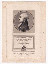 Nicolas François Marquis de LANGON Maréchal de Camp Louis XVI Grenoble 1789