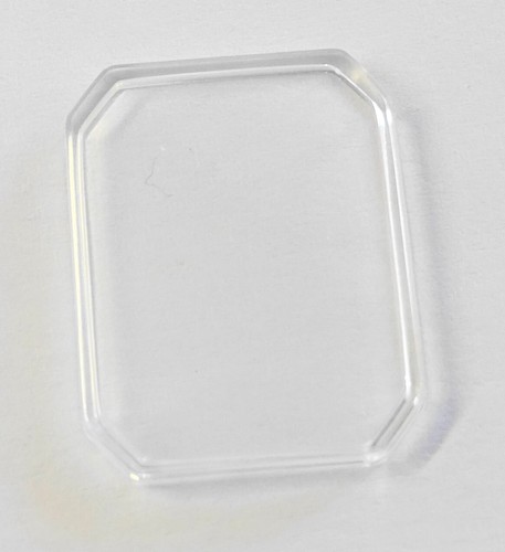 Verre montre octogonale x - octogonale, 22.8