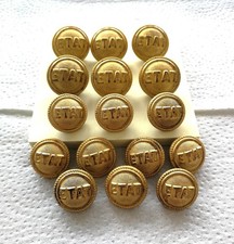 16 Boutons chemin de fer ETAT avant 1938