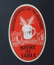 Ancienne étiquette BIERE DE