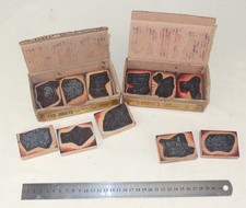 Timbres caoutchouc anciens
