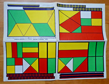 AFFICHE ISTREX - GÉOMÉTRIE ET FRACTION PLANCHE N°10 - 1961 - ÉCOLE INSTITUTEUR -