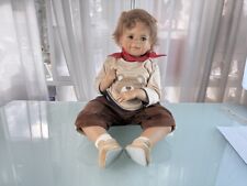 Poupée d'artiste poupée Monika Levenig poupée en porcelaine 68 cm. Excellent ...