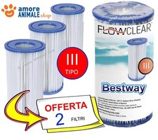 Bestway Filtre À Cartouche Modèle III A/C → 2 Pcs pour Pompe Piscine / 58012
