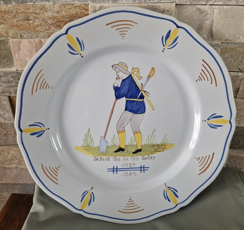 Henriot quimper assiette - quimper,