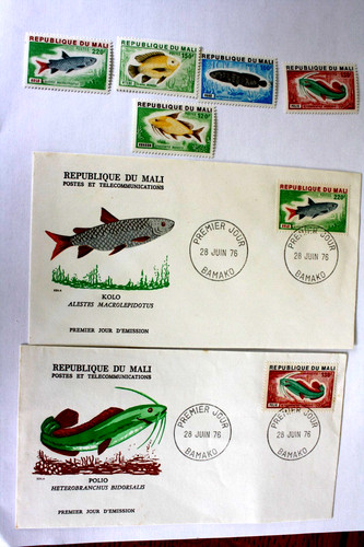 Poissons 1976 mali - mali,, neufs,