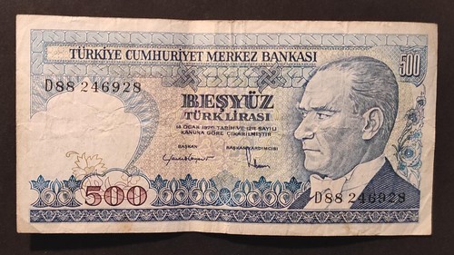 Turquie billet 500 - turquie,
