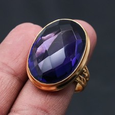 Bague faite main pierre