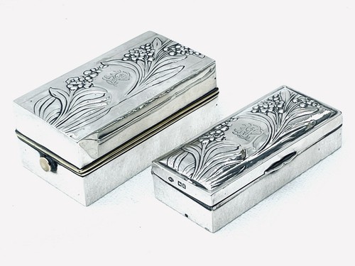 Silver art nouveau curling - art,