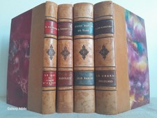 Lot 4 livres anciens reliés cuir - Radiguet, Genevoix, Martin du Gard, Fournier