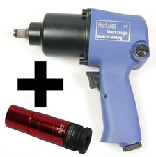 Clé à choc pneumatiques d'air comprimé 1/ 2" 550 Nm + Douille à choc 21mm