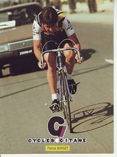 CYCLISME carte cycliste PATRICK BONNET équipe RENAULT elf GITANE 1982