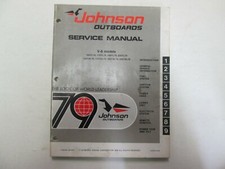 1979 Johnson Hors-Bord V-6 Service Réparation Atelier Manuel JM-7910 Usine OEM