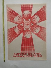 Volleyball Balkans championships 1989 Albania vintage poster