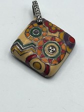 Pendentif argent 925 émaillé