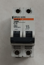 Disjoncteur bipolaire C60N Merlin Gérin C10 Réf : 24201