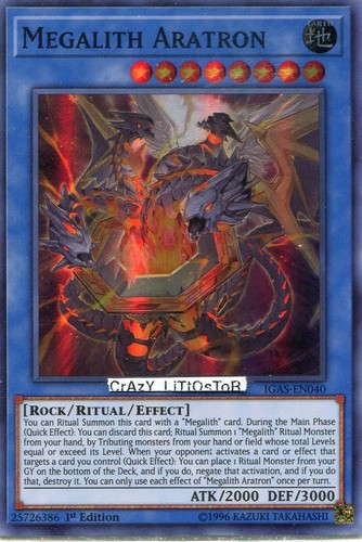 Oh megalith aratron - yu-gi-oh,