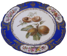 Assiette En Porcelaine Russe Impériale Française Du 19E Siècle Tsar Czar