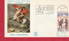 ENVELOPPE  1er JOUR FDC 1972 NAPOLEON  FLAMME