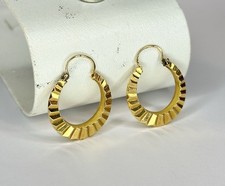 B/O Créoles en Or Jaune 18 ct