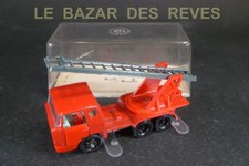 MAJORETTE FRANCE. RAIL ROUTE.  Camion BERNARD  Pompiers.    REF:  4. + Boite.
