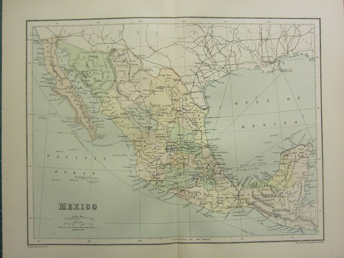 1904 ancien carte - carte, ~mexico~