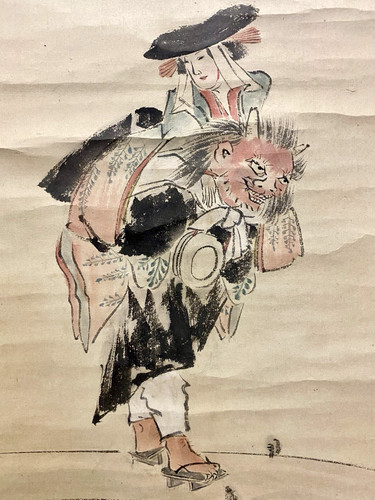 Tableau ancien zen otsu - tableau, otsu-e