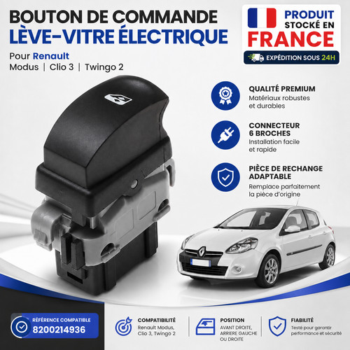 Bouton lève vitre renault - lève-vitre,