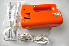 Batteur électrique mixeur vintage orange RG 28s de 1978 avec fouets 3 vitesses
