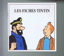 TINTIN / HERGE  PRESENTATION DES FICHES TINTIN + 2 AUTOCOLLANTS  Ed. ATLAS