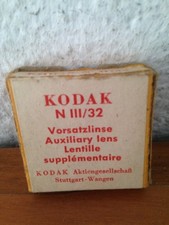 LENTILLE ANCIENNE APPAREIL PHOTO KODAK .AVEC SA BOITE.NIII/32