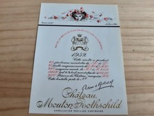 étiquette vin Chateau Mouton