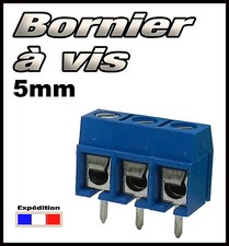 966B/10 Bornier à vis bleu 3