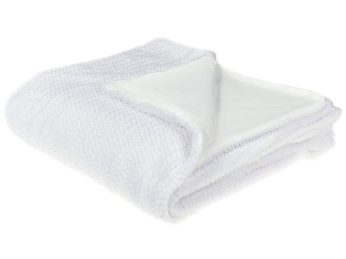 Plaid blanc 200 220 cm - plaid,