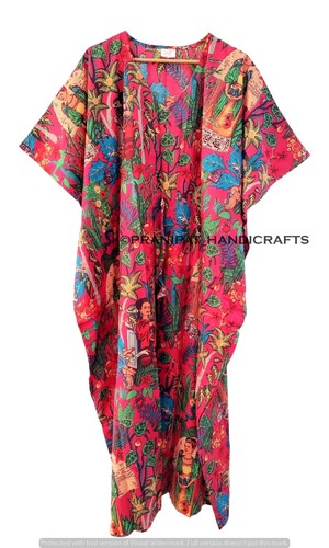 Robe caftan rouge - , maxi