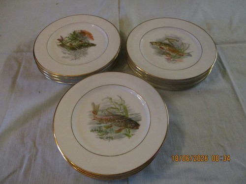 Lot assiettes à poisson - assiettes,
