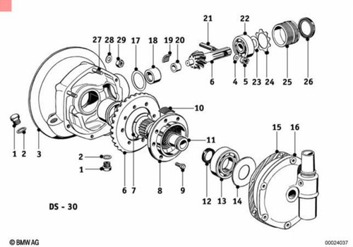 New bmw motorcycle - drain, screw