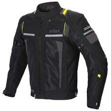 Veste en maille Bus Livourne noire veste de moto pour hommes veste textile été