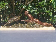 JACQUES LIMOUSIN SUPERBE et Ancienne SCULPTURE ART DECO BASE en ONYX  