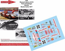 DECALS 1/24 REF 476 ALPINE