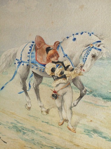 Aquarelle signée saulnier - aquarelle,