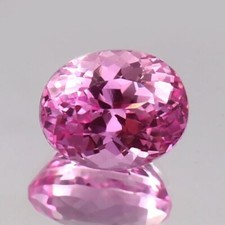 Saphir Rose De Ceylan Naturel Parfait Qualité AAA Taillé En Oval 5.80CT