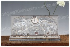 Pendulette, pendule de bureau en cristal de Baccarat, modèle Africa - Clock