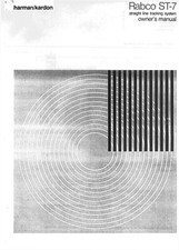 Bedienungsanleitung-Operating Instructions pour Harman Kardon Rabco ST-7