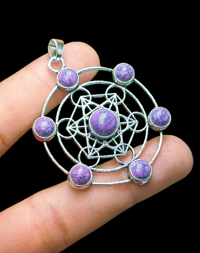 Pendentif chakra argent - chakra, en