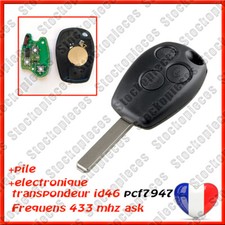 Clé Vierge transpondeur Pcf7947 MASTER Clio 3 Kangoo 2 Twingo Modus / 3 boutons