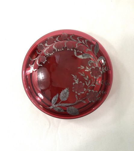 Ancienne boite verre rouge - ancienne,
