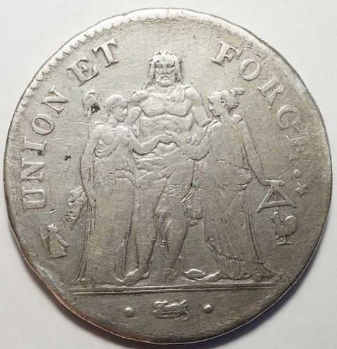 Directoire rare 5 - :, francs